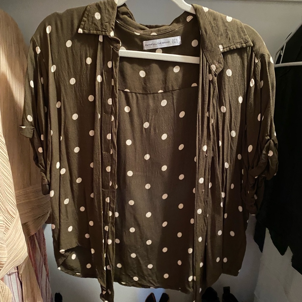 Faithful the brand button up tied shirt